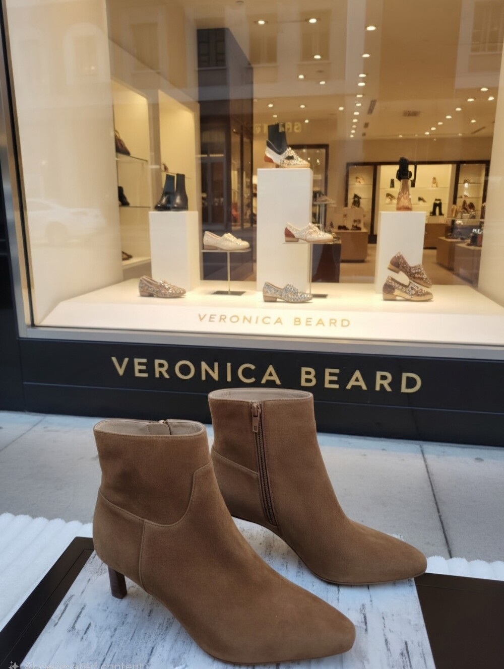 Veronica Beard Kelby Suede Ankle Booties Women's Sz 6.5 M $495